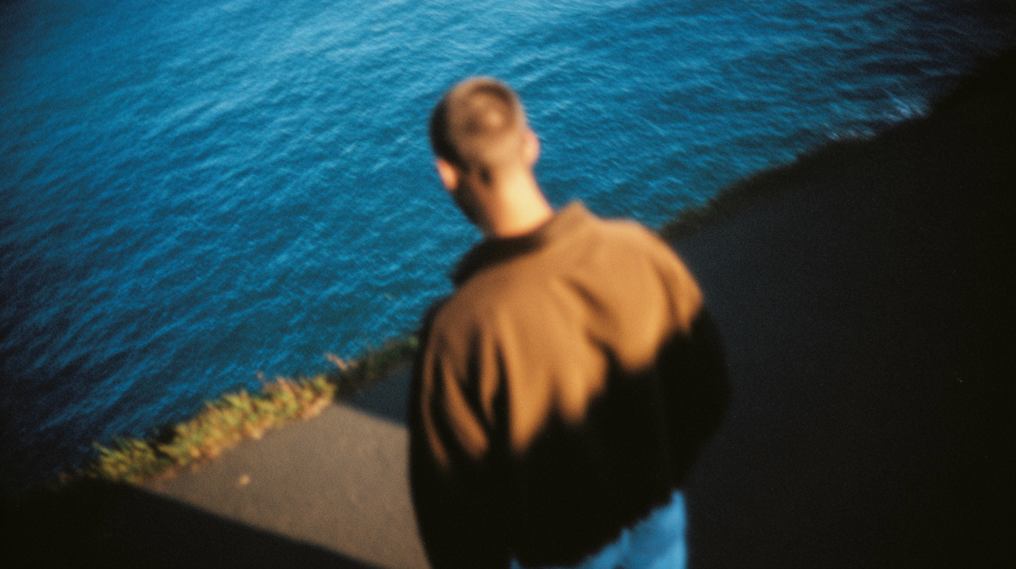 Late summer Nordic light over the ocean