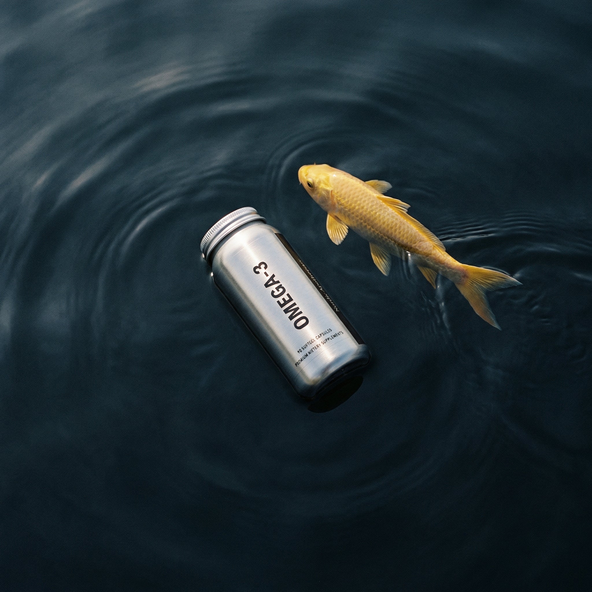 Calm marine water surface with reflected light